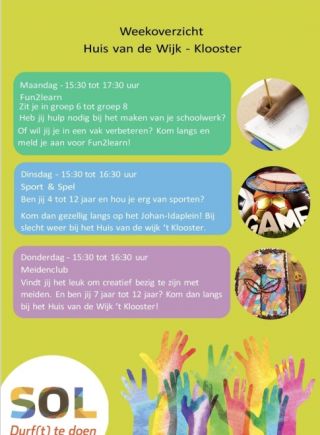 Diverse naschoolse activiteiten in de wijk: van creatief tot huiswerkbegeleiding! 